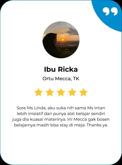Success Story siswa Ibu Ricka - Matrix Tutoring Indonesia